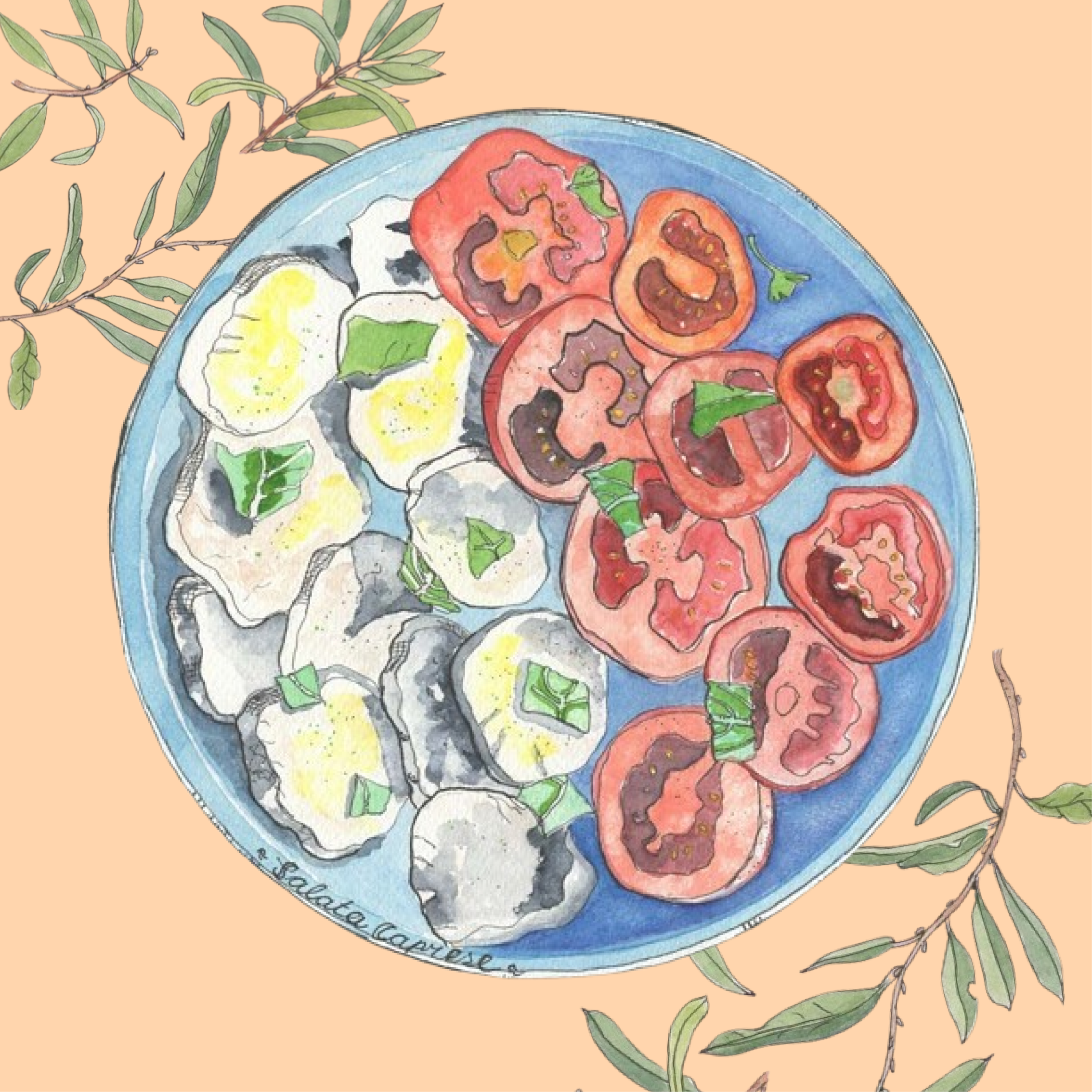 Illustratie: Salad of tomatoes